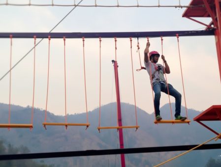 rope course adventure in rishikesh